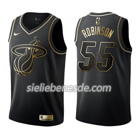 Herren NBA Miami Heat Trikot Duncan Robinson 55 Nike Schwarz Golden Edition Swingman